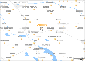 map of Zduny