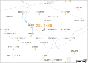 map of Zdvizhka