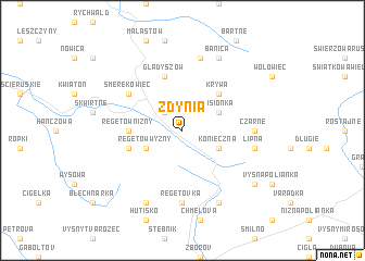 map of Zdynia