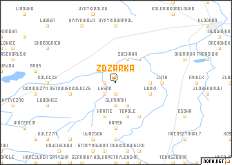 map of Żdżarka