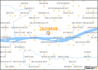map of Zdziarka
