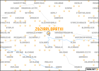 map of Zdziar Łopatki