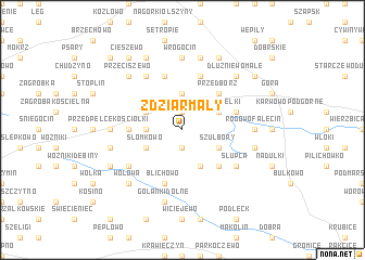 map of Zdziar Mały