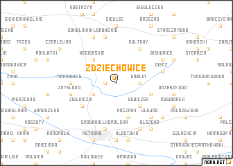 map of Zdziechowice