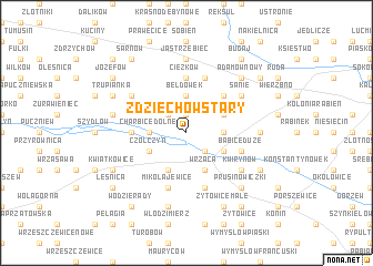 map of Zdziechów Stary