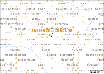 map of Zdzieszulice Dolne