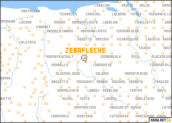 map of Zeb à Flèche