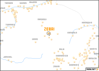 map of Zebai