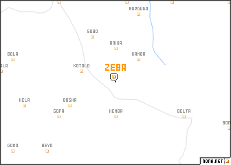map of Zeba