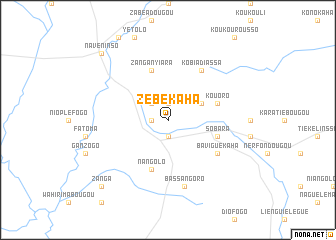 map of Zébékaha