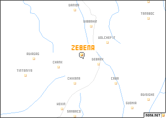 map of Zebena