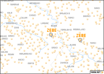 map of Zebe