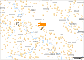 map of Zebe