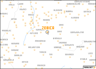 map of Zebica