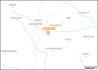 map of Zebina