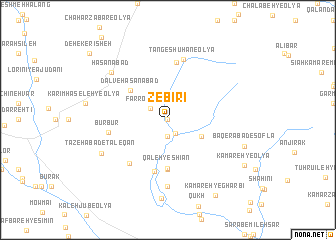 map of Zebīrī