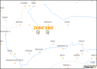 map of Zebir