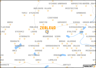 map of Zeblewo