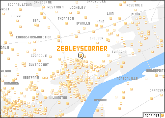 map of Zebleys Corner