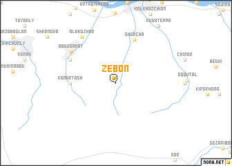 map of Zebon