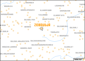 map of Zeboudja