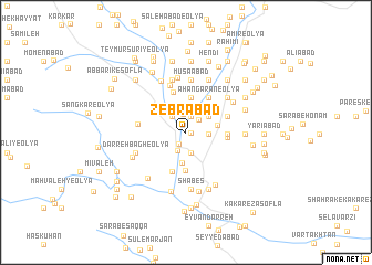 map of Zebrābād