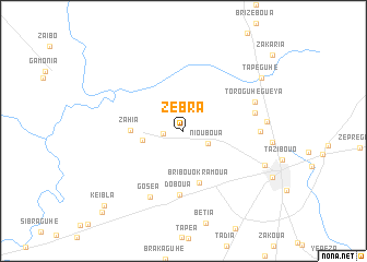 map of Zébra