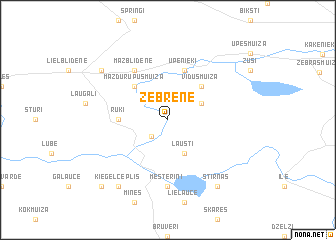 map of Zebrene