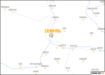 map of Zebrīng