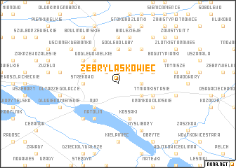 map of Żebry Laskowiec