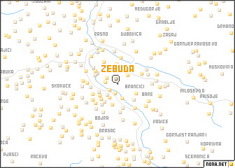 map of Zebuđa