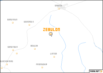 map of Zebulon