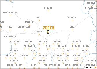 map of Zécco