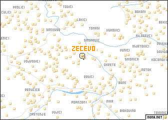 map of Zečevo