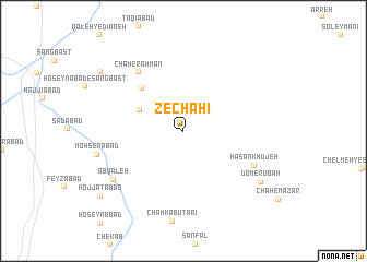 map of Z̄echāhī