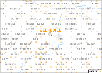 map of Zechovice