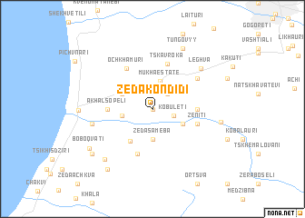 map of Zeda-Kondidi