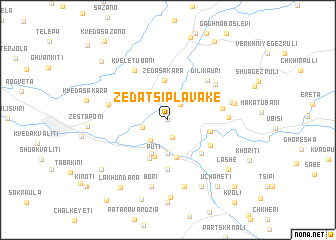 map of Zeda-Tsiplavake