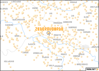 map of Žederovo Brdo