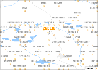 map of Zedlig