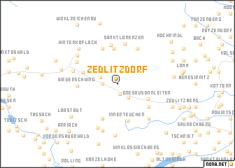map of Zedlitzdorf