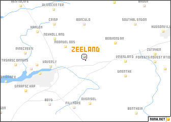 map of Zeeland