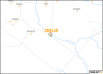 map of Ẕeʼelim