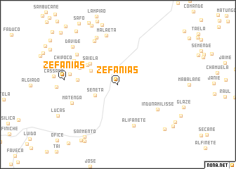 map of Zefanias