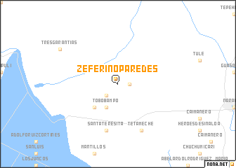 map of Zeferino Paredes