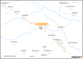 map of Zegaani