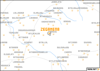 map of Zegamena