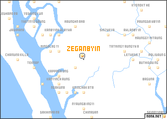 map of Zeganbyin