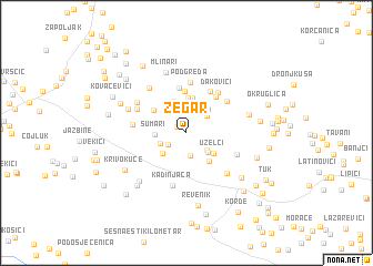 map of Žegar