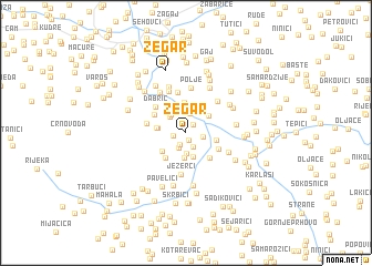 map of Žegar